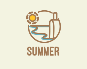 Seascape Summer Traveler  logo design