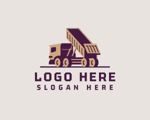 Construction - Dump Truck Construction logo design