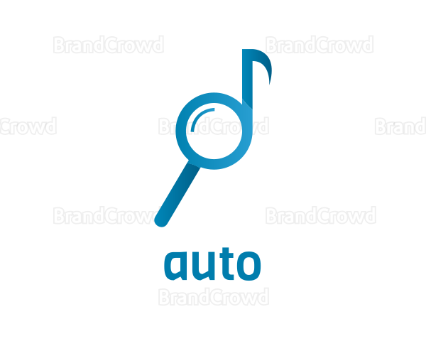 Musical Note Search Logo