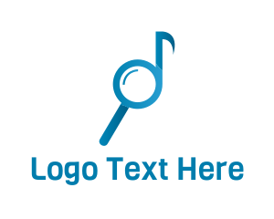 Online Services - Musical Note Search logo design