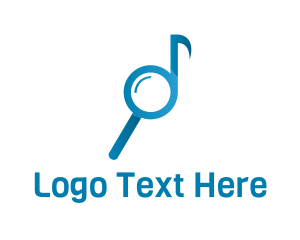 Musical Note Search Logo