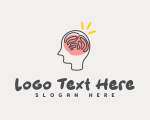 Think - Mental Art Tutoring logo design
