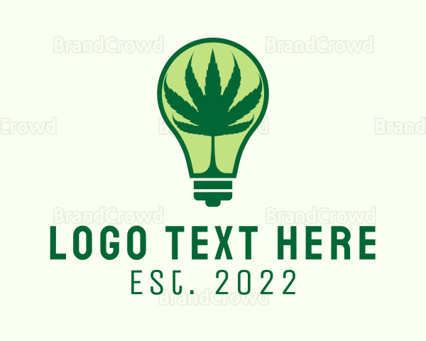 Cannabis Light Bulb Logo