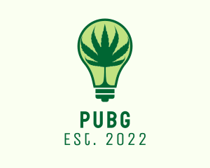 Idea - Cannabis Light Bulb logo design