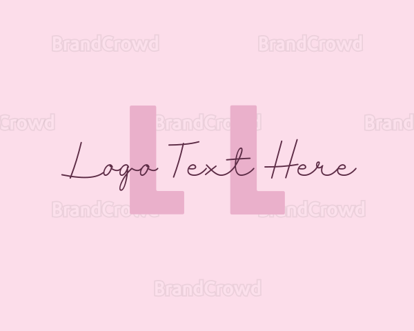 Feminine Beauty Salon Cosmetics Logo