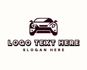 Racecar - Car Rideshare Sedan logo design