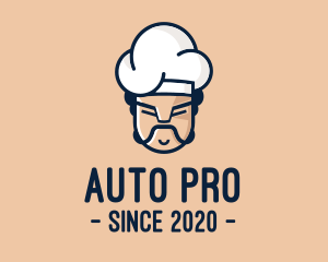 Kitchen - Angry Chef Face logo design