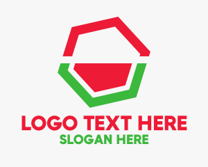 Minimalist Watermelon Hexagon Logo
