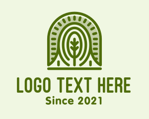 Herbal - Green Natural Tree Park logo design