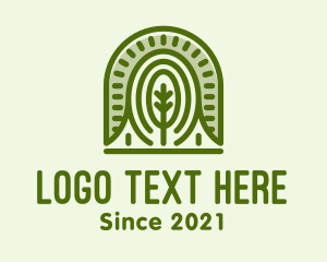 Natural Park - Green Natural Tree Park logo design