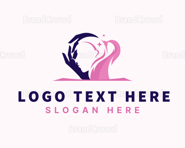 Woman Hair Salon Beauty Logo