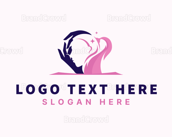 Woman Hair Salon Beauty Logo