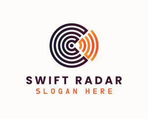 Radar - WiFi Radar Letter C logo design