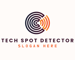 Detector - WiFi Radar Letter C logo design