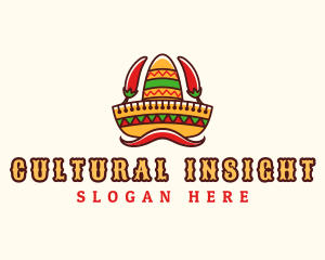 Mexican Sombrero Restaurant logo design