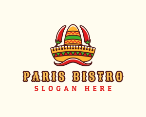 Mexican Sombrero Restaurant logo design