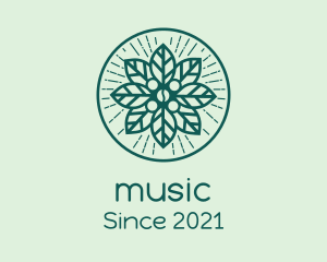 Pattern - Green Coffee Plant logo design