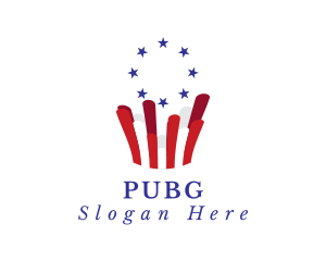 Politician - American Flag Surfer logo design