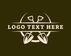 Trowel - Farm Landscaping Shovel logo design