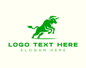 Steak - Strong Bull Horn logo design