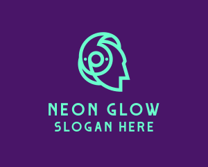 Neon - Neon Fluorescent Music DJ logo design