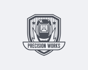 Industrial Welding Machinist logo design