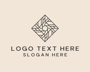 Floorboard - Flooring Tiles Pattern logo design