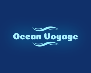 Blue Ocean Wave  logo design