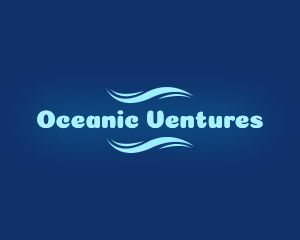 Blue Ocean Wave  logo design