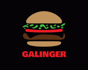 Bun - Fast Food Hamburger logo design