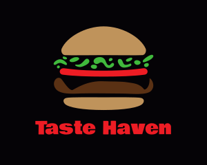 Dine - Fast Food Hamburger logo design