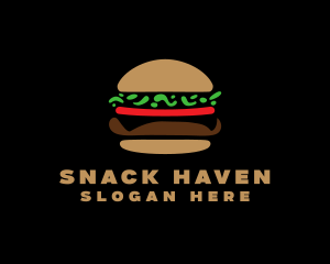 Fast Food Hamburger logo design