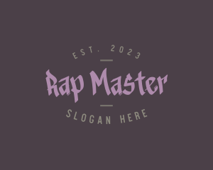 Rap - Handwritten Graffiti Wordmark logo design