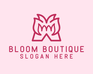 Bloom - Floral Bloom Letter M logo design