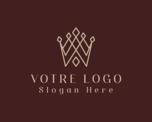 Plastic Surgeon - Diamond Crown Letter W logo design