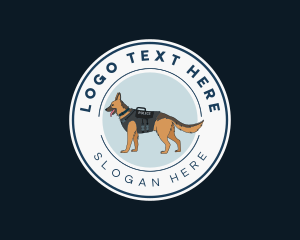 Police Dog - Police Security Dog logo design