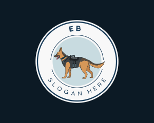 Emblem - Police Security Dog logo design