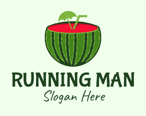 Sliced Watermelon Drink Logo