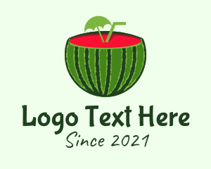 Refreshment - Sliced Watermelon Drink logo design