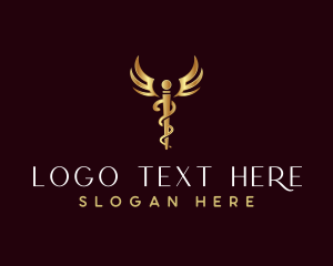 Hospital - Medical Caduceus Health logo design