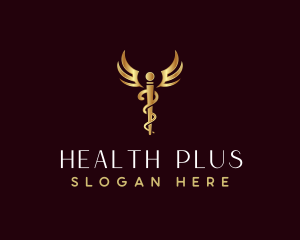 Medical Caduceus Health logo design