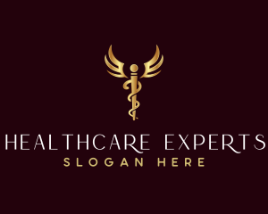 Medical Caduceus Health logo design