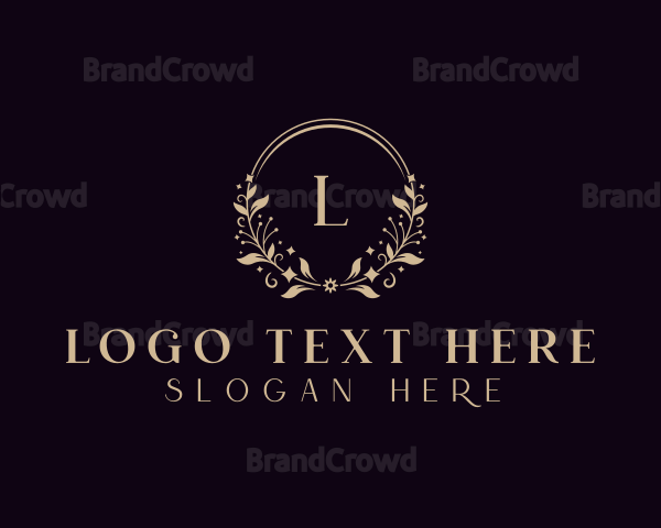 Beauty Floral Wreath Logo