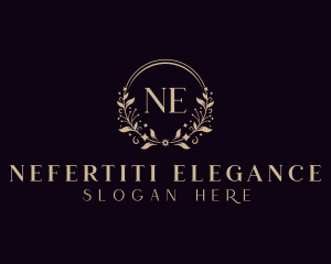 Beauty Floral Wreath logo design