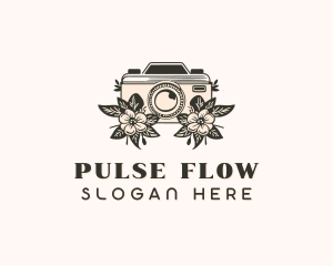 Flower Camera Photography Logo