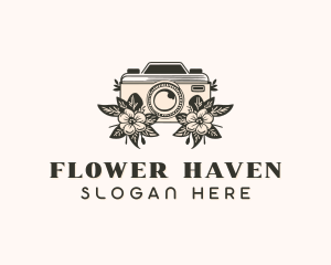 Flower Camera Photography logo design