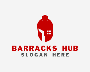 Barracks - Spartan House Window logo design