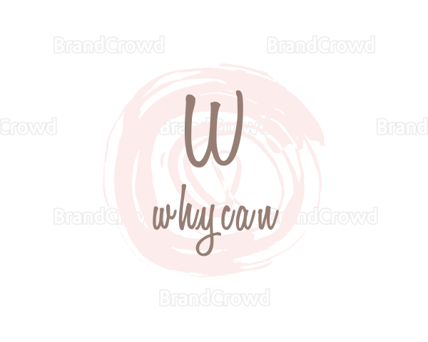 Watercolor Beauty Salon Logo