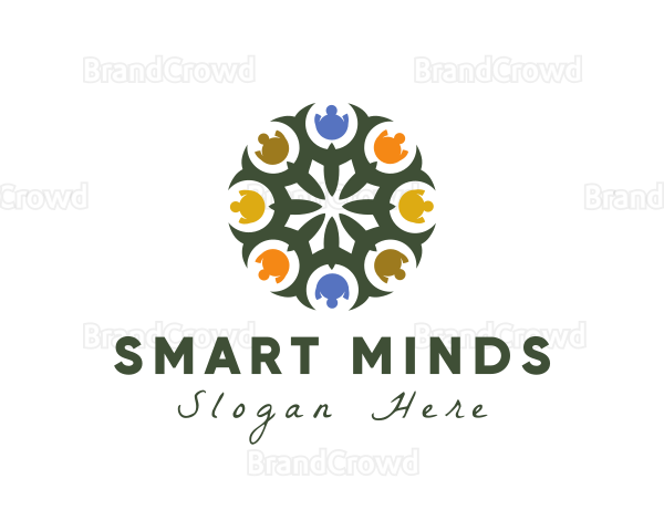 Floral Mosaic Mandala Logo
