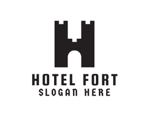 Fort Letter H logo design